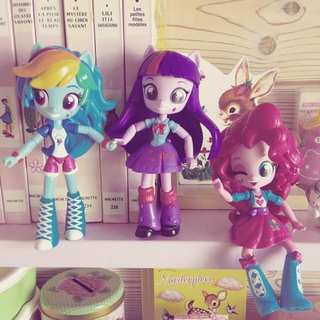 Figurines Equestria girls minis - Rainbow dash, Twilight Sparkle et Pinkie Pie