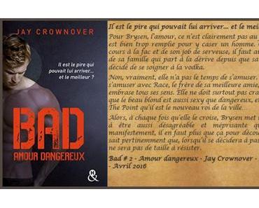 Bad #2 – Amour dangereux – Jay Crownover