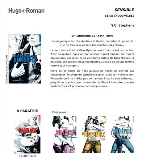 Sorties chez Hugo New Way - Hugo New Romance - Editions Blanche - Mai, juin et juillet 2016