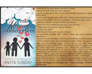 Petits mensonges et conséquences – Anyta Sunday ♥♥♥♥♥