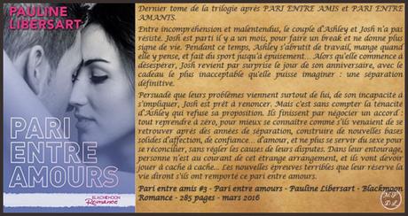 Pari entre amis #3 Pari entre amours – Pauline Libersart