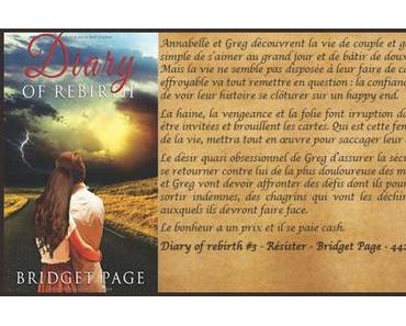 Diary of Rebirth #3 : Résister – Bridget Page ♥♥♥♥♥