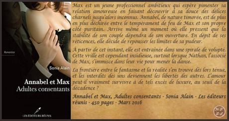 Annabel et Max, Adultes consentants – Sonia Alain ♥♥♥♥♥