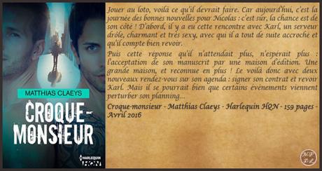 Croque-monsieur (De plume et de sang) – Matthias Claeys