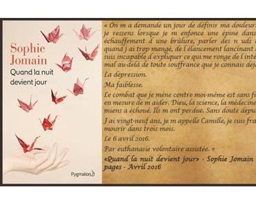 Quand la nuit devient jour – Sophie Jomain ♥♥♥♥♥