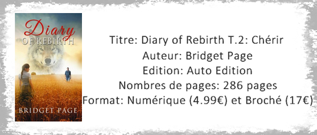 Diary of Rebirth T.2: Chérir de Bridget Page