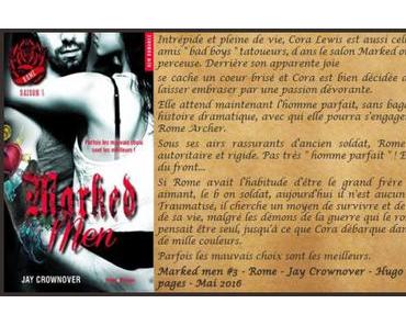 Marked men #3 – Rome – Jay Crownover ♥♥♥♥♥♥