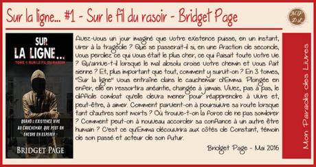Sur la ligne #1 – Sur le fil du rasoir – Bridget Page ♥♥♥♥♥♥ Sur la ligne #1 – Sur le fil du rasoir – Bridget Page ♥♥♥♥♥♥