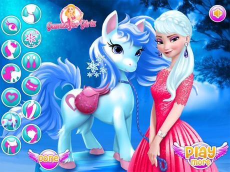 Elsa et son poney