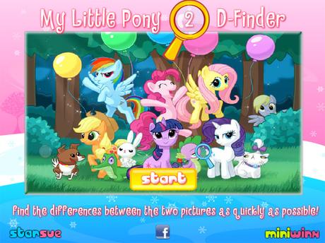 Jeu des diffĂŠrences - My Little Pony