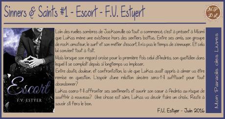 Sinners & Saints #1 – Escort – F.V. Estyer ♥♥♥♥♥ Sinners & Saints #1 – Escort – F.V. Estyer ♥♥♥♥♥
