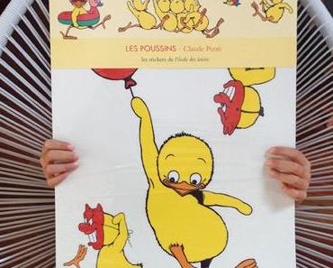 Ses stickers "Les Poussins" par Claude Ponti