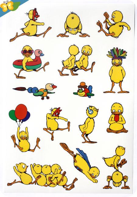 stickers Les Poussins par Claude Ponti - l’école des loisirs