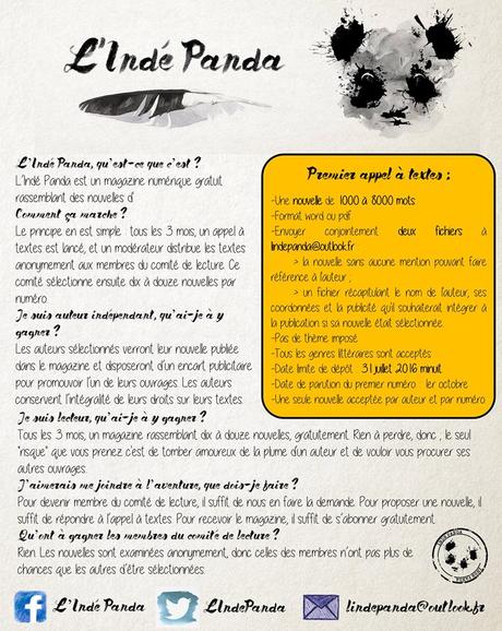 Indé Panda un magazine littéraire gratuit Indé Panda un magazine littéraire gratuit