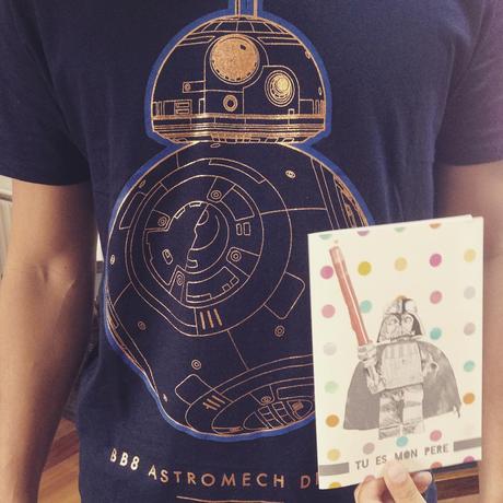 T-shirt BB8 et carte La Belette rose