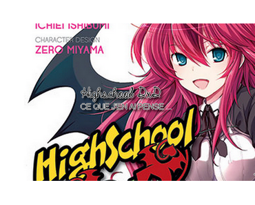 Highschool DxD : tomes 1, 2 et 3.