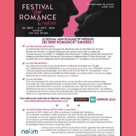 Festival NEW ROMANCE By NOLIM - Les NEW ROMANCE AWARDS