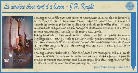 La dernière chose dont il a besoin – J.H. Knight