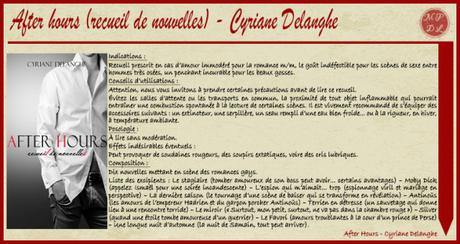 After Hours (recueil de nouvelles) – Cyriane Delanghe