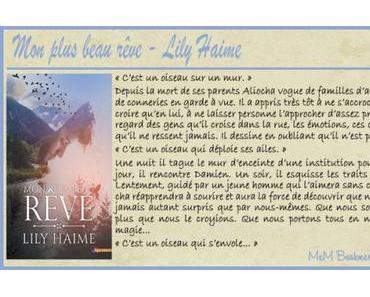 Mon plus beau rêve – Lily Haime ♥♥♥♥♥♥