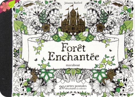 Forêt Enchantée - 20 cartes postales détachables à colorier - Johanna Basford