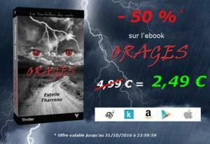 Promotion sur “Orages” d’Estelle Tharreau