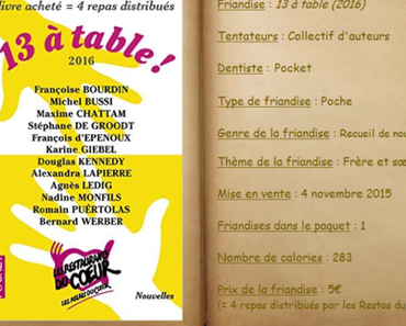 13 à table ! (2016) - Collectif d'auteurs