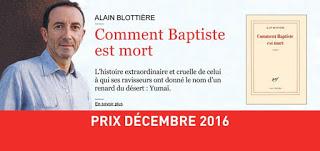 Alain Blottière lauréat du Prix Décembre