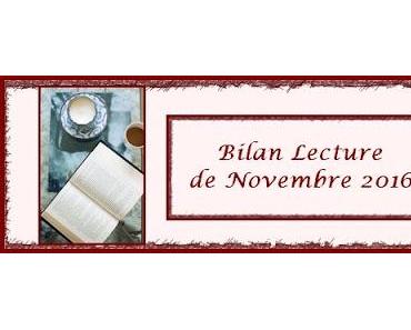 Bilan Lecture du mois de Novembre 2016