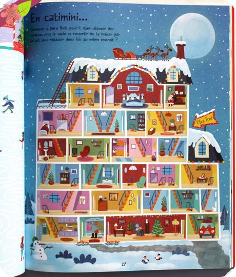 Le grand livre des labyrinthes Noël - éditions Usborne