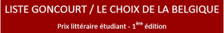 Le choix de la Belgique au Goncourt connu