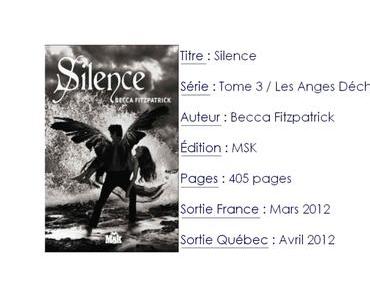 Les Anges Déchus #3 Silence de Becca Fitzpatrick