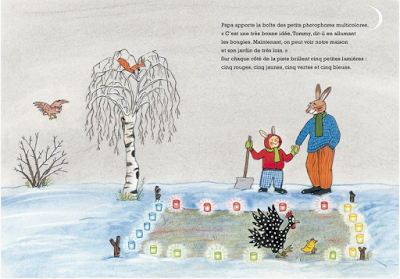 La bonne fête de Noël des toutous et des lapins