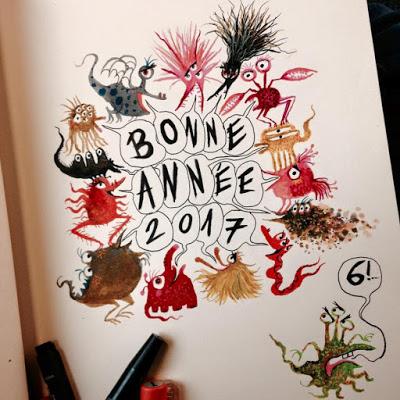 Vœux illustrés de bonne année 2017