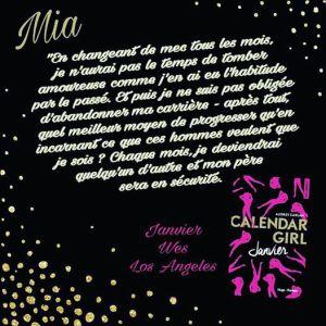 Ma ChRoNiQuE – Calendar Girl Tome1 : Janvier d’Audrey Carlan