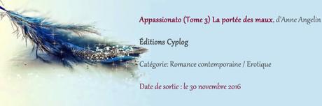 Appassionato Tome 3, La portée des maux ⋆ Anne ANGELIN