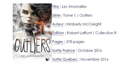 Outliers #1 Les Anomalies de Kimberly McCreight