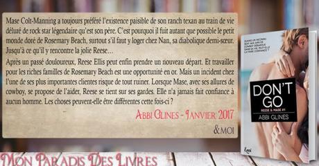 Reese & Mase #1 – Don’t go – Abbi Glines