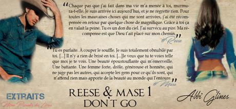 Reese & Mase #1 – Don’t go – Abbi Glines