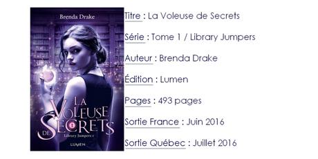 Library Jumpers #1 La Voleuse de Secret de Brenda Drake