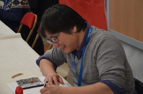 Haytham, une jeunesse syrienne porteuse d’espoir kyung-eun-park-dedicaces-bd-boum-blois-2016