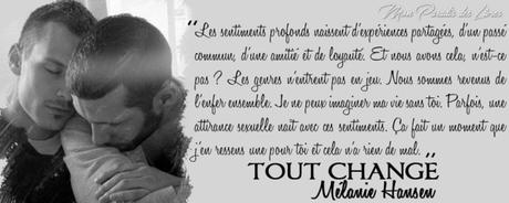 Une histoire d’amour tenace #1 – Tout change – Melanie Hansen