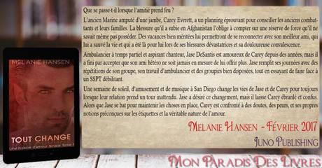 Une histoire d’amour tenace #1 – Tout change – Melanie Hansen