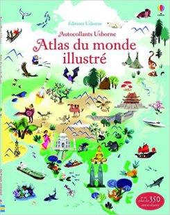 Atlas du monde illustré – Documentaires en autocollants de Sam Lake