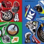 Simon Tudhope / Construis tes motos avec des autocollants