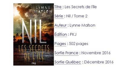 Nil #2 Les Secrets de l’île de Lynne Matson