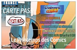 LE PRINTEMPS DES COMICS - FCBD 2017 VOUS DONNE RENDEZ-VOUS LES 5 ET 6 MAI A NICE CHEZ ALFA BD