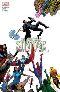 Royals #3, All-New Guardians of the Galaxy #2, Doctor Strange and the Sorcerers Supreme #8, X-Men Blue #4