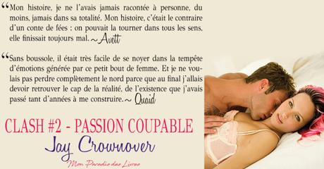 Clash #2 – Passion coupable – Jay Crownover