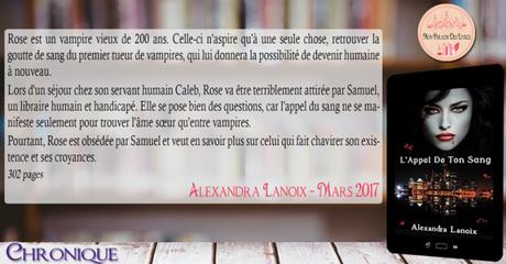 L’appel de ton sang – Alexandra Lanoix